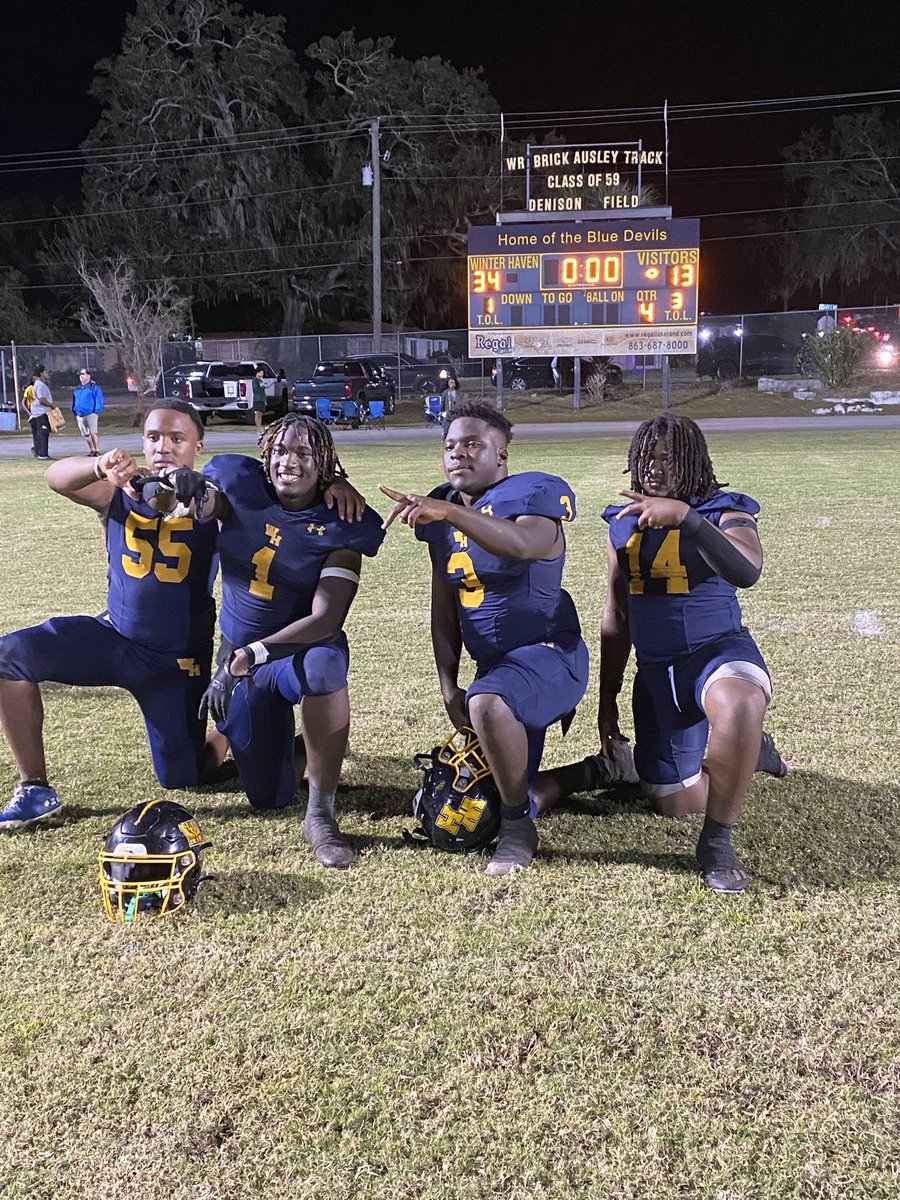 Great job WHHS!!!  Proud of all those boys!
<a href="/underated_3k/">Alfred Smothers “A-train” Jr</a> 
<a href="/footmqn/">Tyrone Footman</a> 
<a href="/TreyEllington/">Trey'On Ellington</a> 
<a href="/WHHSFB/">Winter Haven Football</a> 
<a href="/WHCoachWhite/">Carl White</a>