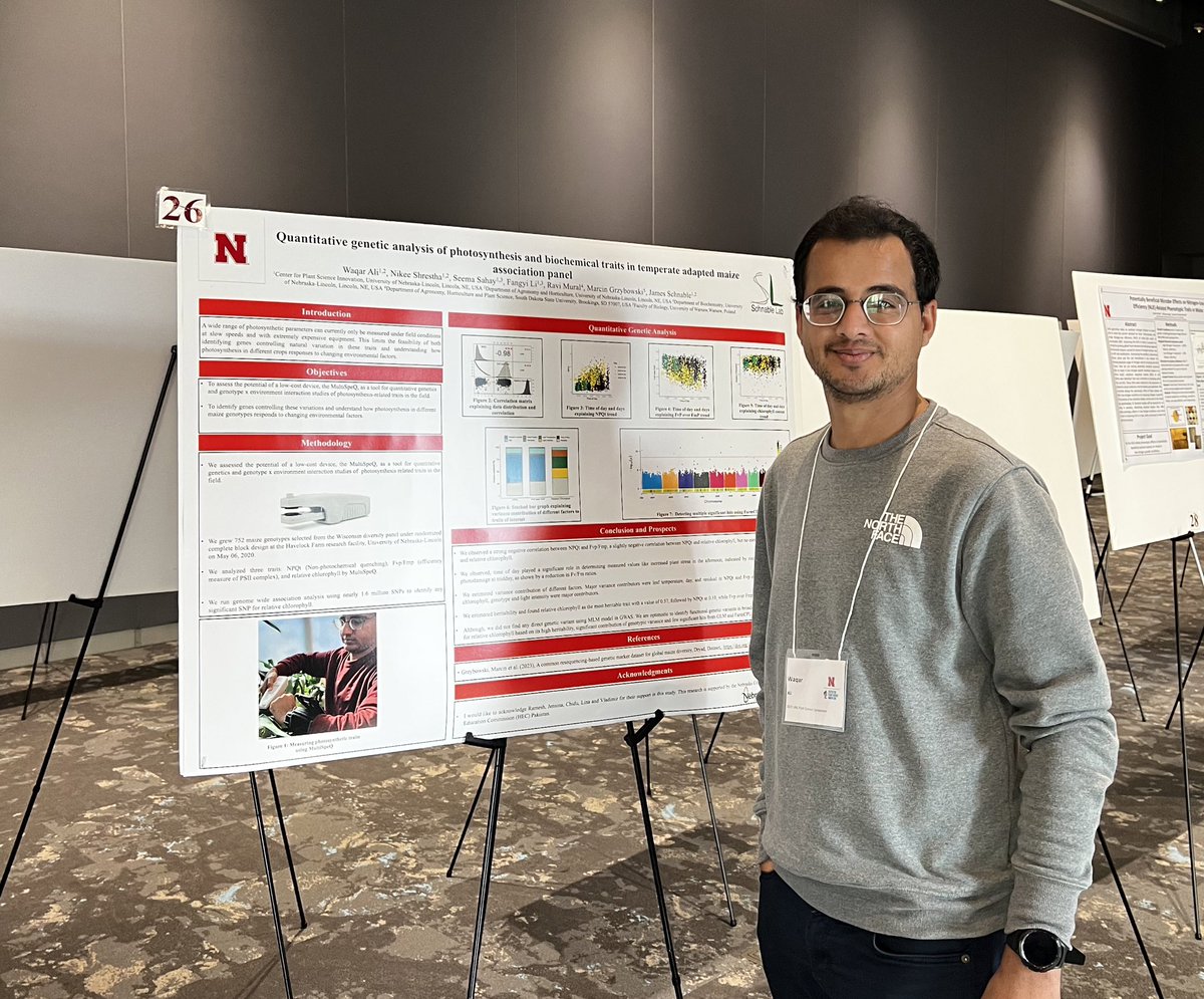 James Schnable (@szintri) on Twitter photo Great set of students presenting their posters at the UNL plant science symposium over the last two days. Range of stages: <a href="/HongyuJin5/">Hongyu Jin</a> is wrapping up his PhD. @NikeeShrestha2 is in her second year. <a href="/RameshKannaMat1/">Ramesh Kanna</a> & <a href="/WaqarAli325/">Waqar Ali</a> both just started in 2023. Great set of students presenting their posters at the UNL plant science symposium over the last two days. Range of stages: <a href="/HongyuJin5/">Hongyu Jin</a> is wrapping up his PhD. @NikeeShrestha2 is in her second year. <a href="/RameshKannaMat1/">Ramesh Kanna</a> & <a href="/WaqarAli325/">Waqar Ali</a> both just started in 2023.