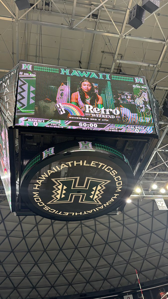 GuavaPressMedia's tweet image. 🐴 vs. 🌈 

#RetroNight #RetroWeekend #HawaiiWVB #HawaiiRainbowWahine #NCAAVolleyball #WomensVolleyball #BowsUp #BowsTogether #CalPolyWVB #CalPolyWomensVolleyball #SISTAHHOOD #GoBows #OnlyTheBold #BigWestWVB #BigWestVB #GuavaPress
