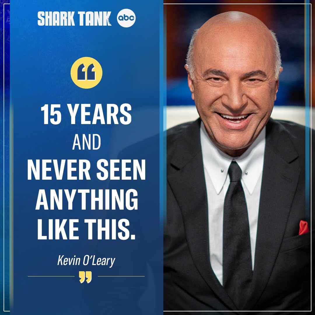 #SharkTank15 is making waves! 🌊 Stream #SharkTank on Hulu now to see what @kevinolearytv is talking about 🤯