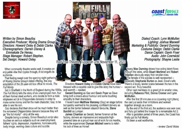 CoastBoxOffice's tweet image. Many thanks to David Wicks and Coast FM for supporting The Full Monty! #FullMonty #Wyong #DarrenDisneyDance #TheFullMonty bit.ly/40mHJR8 #News