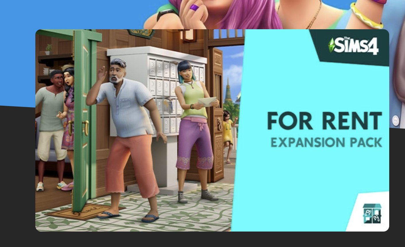 Nardvillain on X: It's not much but you can save $10 off the new Sims 4  For Rent through Instant Gaming. here's my affiliate link! #sims4 #thesims4    / X
