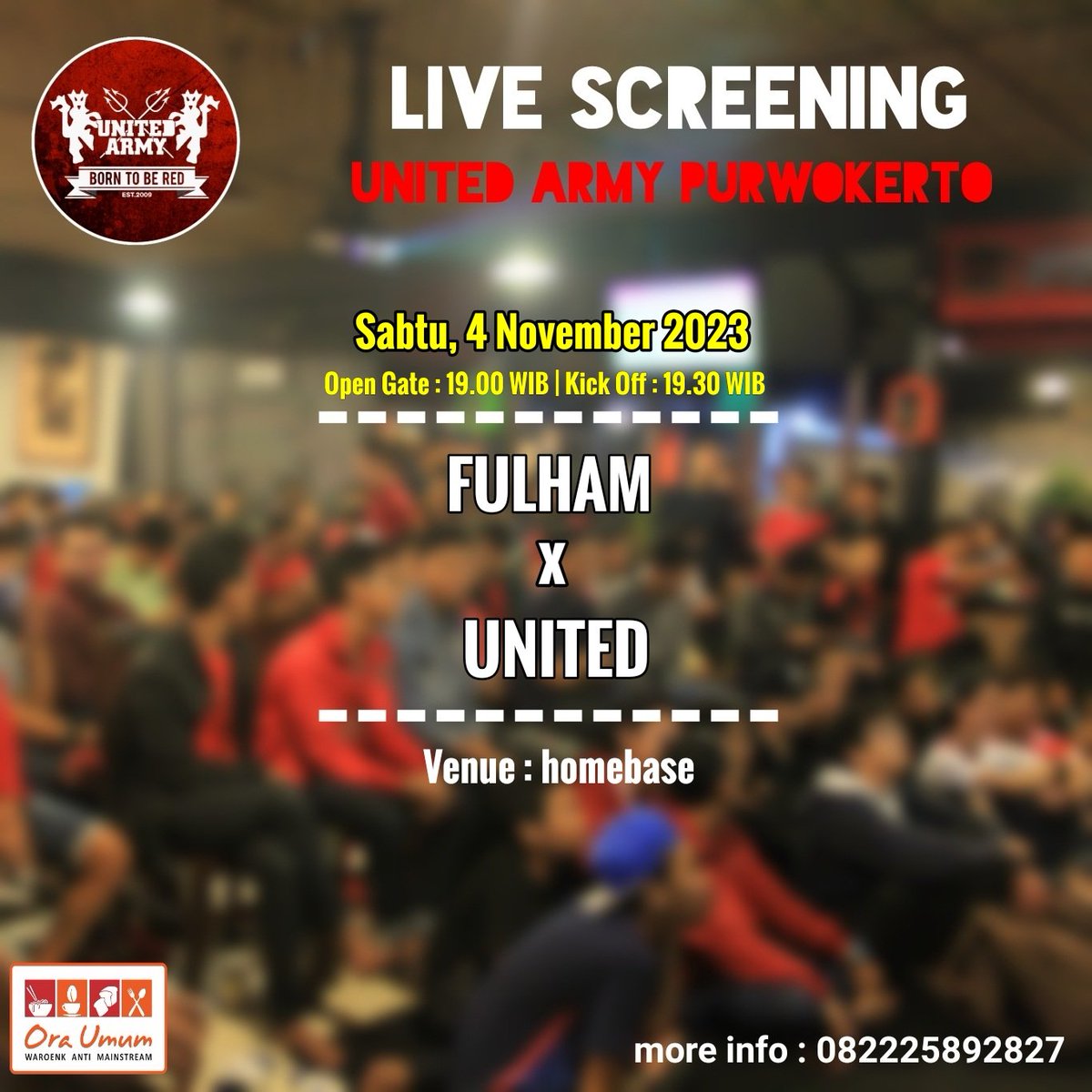 Nanti malam merapat di Waroenk Ora Umum ya guys !