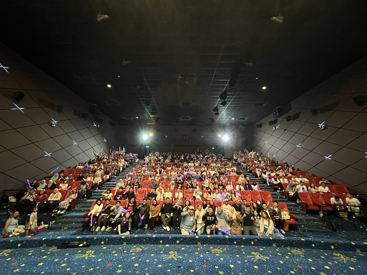 tswiftMY's tweet photo. Our very first block screening event to watch Taylor Swift The Eras Tour film at GSC Mid Valley!! (Biggest hall in KL) ✨✨✨ Thank You so much for constantly support our Swifties fanbase and whatever events we put out, y’all sure make it’s sold out 🥹 💜🩵✨#TSTheErasTourFilm https://t.co/esn3Ndl0C6