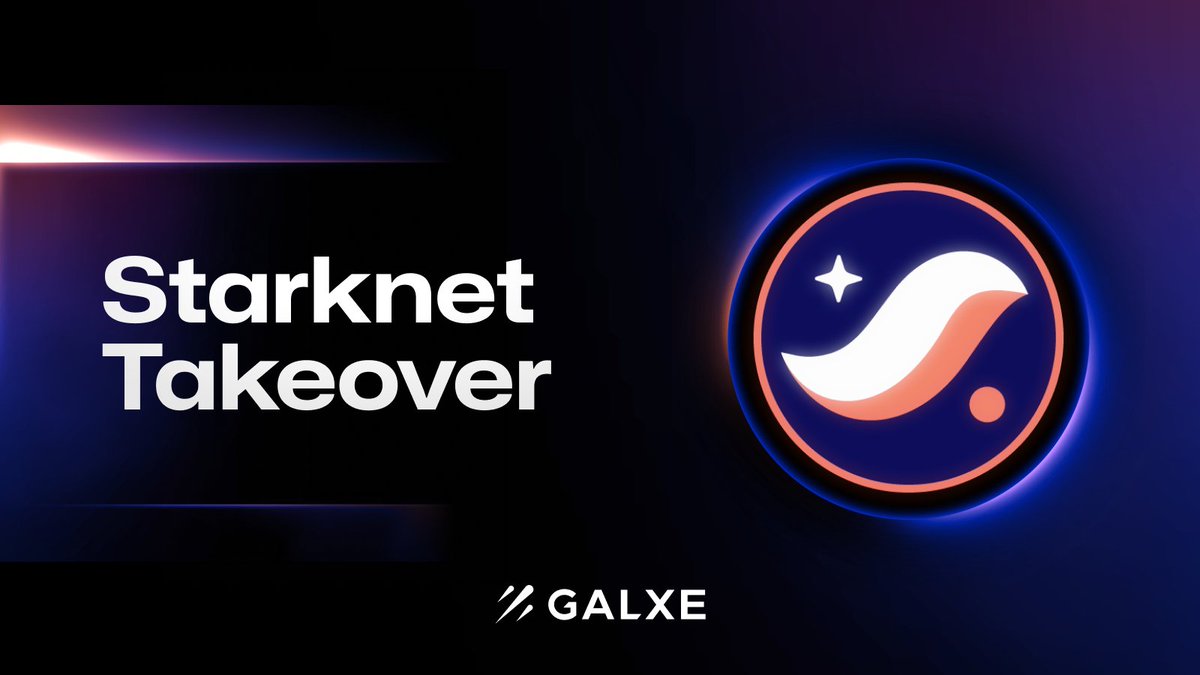 Galxe (@galxe) on Twitter photo Starknet Takeover Part 2 ☄️
Check out the campaigns running on #Galxe and onboard into the <a href="/Starknet/">Starknet 🐺🐱</a> ecosystem with lightning speed! 🧵 Starknet Takeover Part 2 ☄️
Check out the campaigns running on #Galxe and onboard into the <a href="/Starknet/">Starknet 🐺🐱</a> ecosystem with lightning speed! 🧵