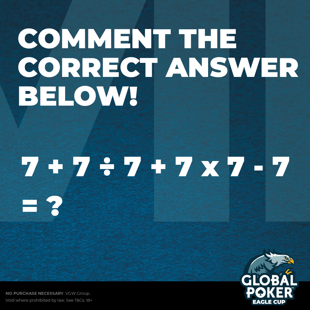 official_glp's tweet photo. 3⃣ followers will PLAY FOR FREE in tomorrow's GC30M &amp; SC110K GTD #GPCEAGLE events! Just LIKE, RT, &amp; comment your #GLOBALPOKER username below. 🦅🏆

3⃣ more winners will be drawn if this gets 7️⃣7️⃣ RTs by 12:01 AM ET tomorrow, 11/5. NO PURCHASE NECESSARY. https://t.co/xh3HIImYdp