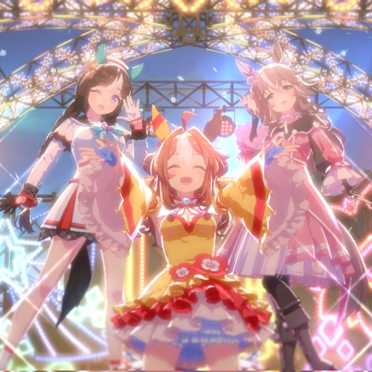C0K0CHI's tweet photo. ダート3人娘揃えられた！かわいい！ https://t.co/Qe1ZikkaKW