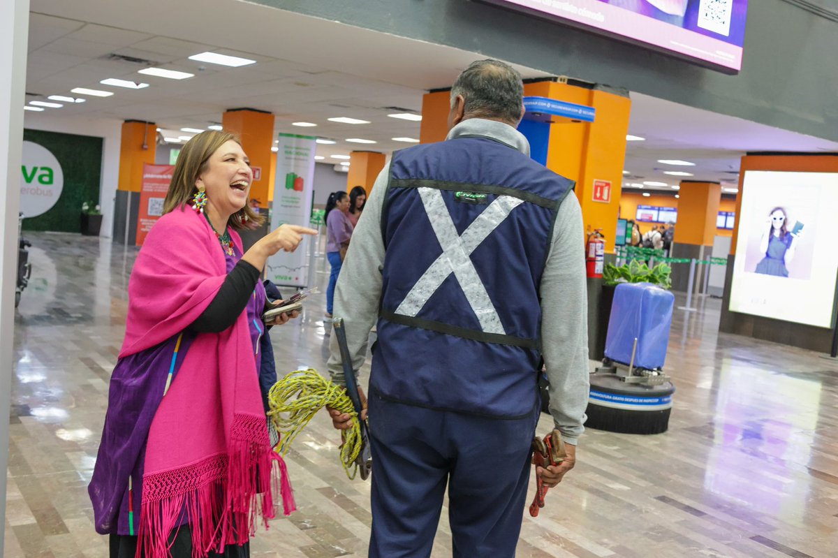 XochitlGalvez's tweet image. En los aeropuertos también habrá señales…

¡Gracias Monterrey! 🫶🏼