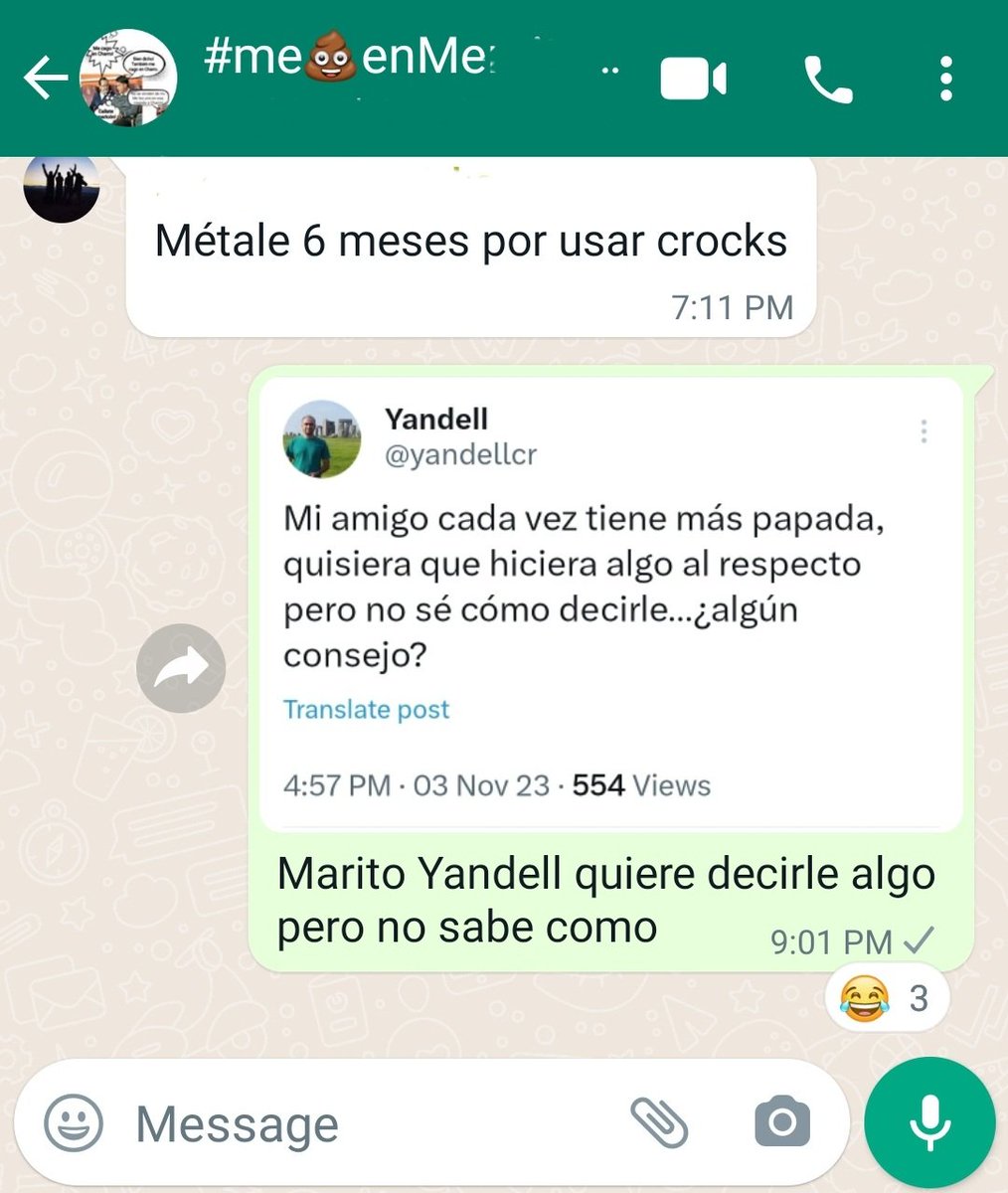 titicr's tweet photo. @yandellcr Cero estrés, ya le solucioné https://t.co/d9MWUbuGBt