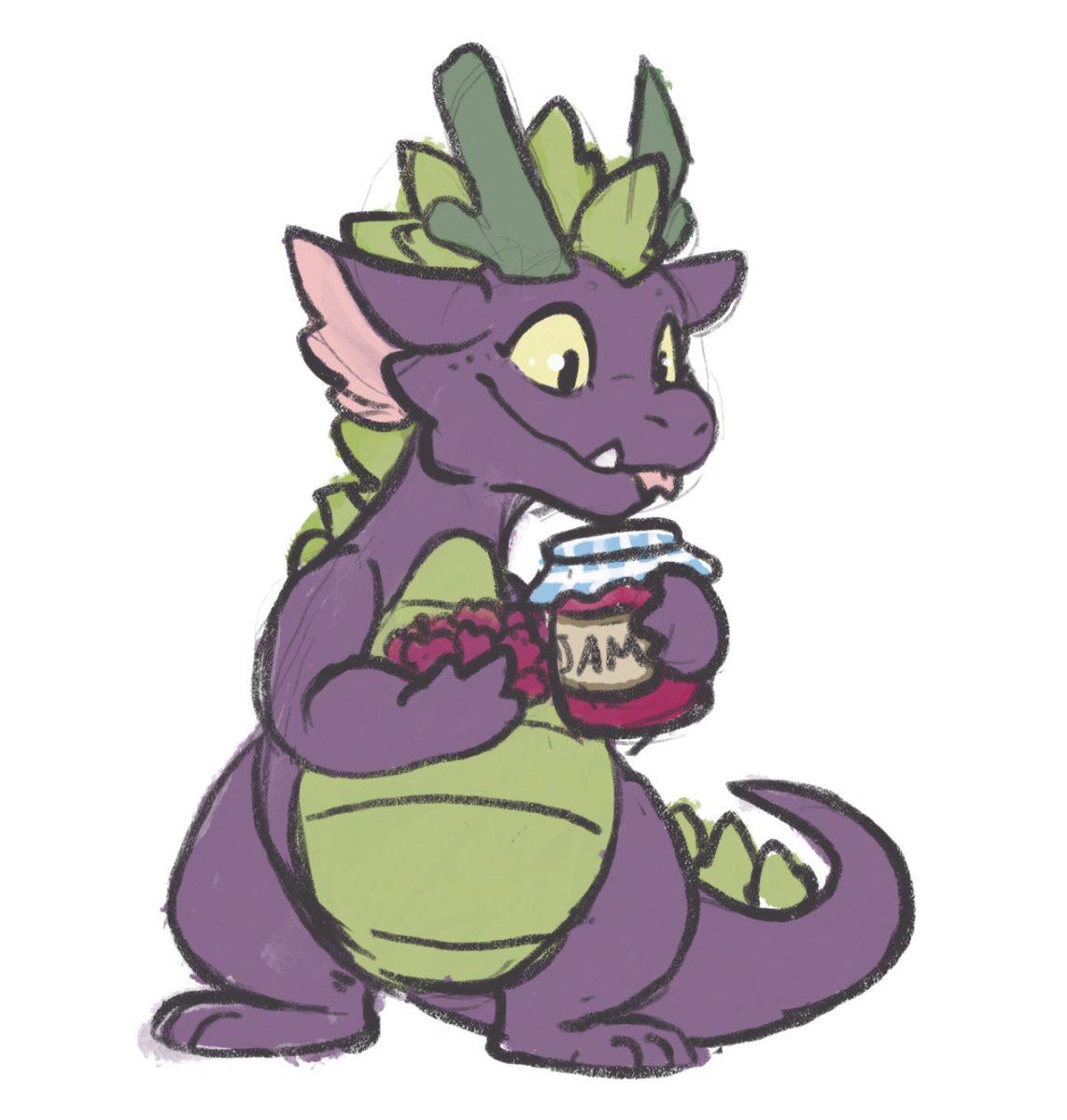 GrumpyGryphon's tweet photo. Doodle from the other day when I was musing about maybe bringing Berry Friend back…. https://t.co/NdHe7wHEqQ