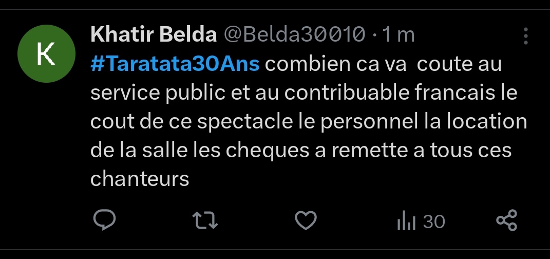 Ça va coûter environ 300 millions d'euros,  Macron va augmenter les impôts de 200% pour ça d'ailleurs. 
Pfffffffffffffff.
#Taratata 
#Taratata30Ans