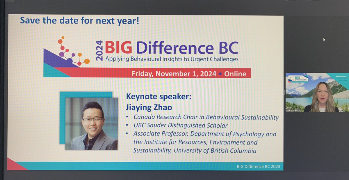 IAmCarlJensen's tweet photo. BIG tks to #BIGDifferenceBC co-hosts (from @UBCSauderSchool @BCPublicService & @WorkSafeBC) & Planning Committee! Tks to the hundreds of delegates from around the world! Finally, is anybody else SUPER STOKED to hear that the legendary @jiayingzhao will be the Keynote for 2024??!! https://t.co/CqeGJbPDFa