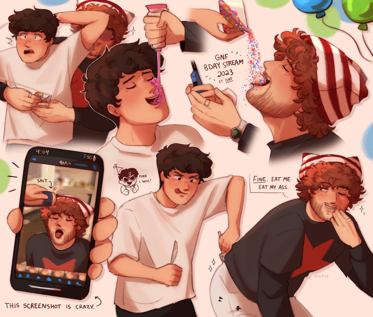 dnf moments from George's birthday stream.. THEYRE INSANE 😭🎉

#dreamfanart #georgetnotfoundfanart #dnffanart