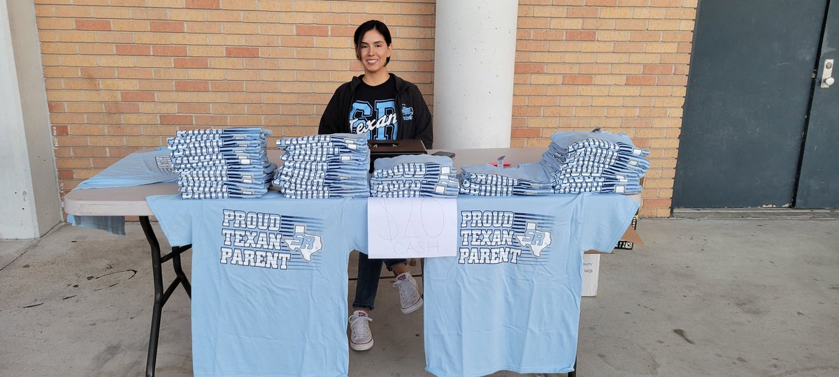 Proud Texan Parent T-Shirts at tonight's Pride Bowl 🏈 game. Get your t-shirt for $20 cash!