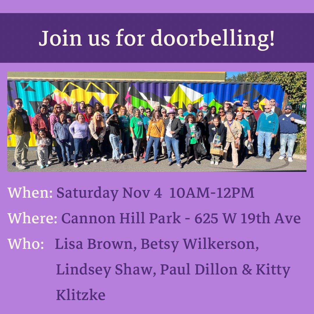 Last chance to join us for our Saturday doorbelling! Hope to see you there!