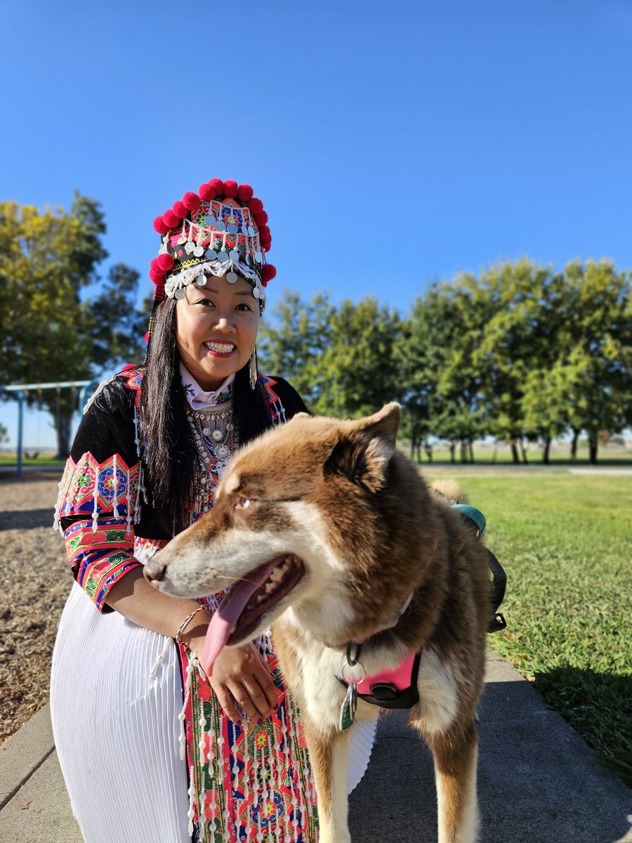 MaiForUs's tweet photo. Ib, Ob, Peb! How many photo snaps does it take before Coffee looks at the 📷?!
Fall is here 🍁 and that means #Hmong New Years is around the corner for Sacramento!
#phonephotography #kuvyoghmoob #nyobzooxyootshiab #HmongIsBeautiful #HeartAndHustle https://t.co/yPxWCL0Pz2