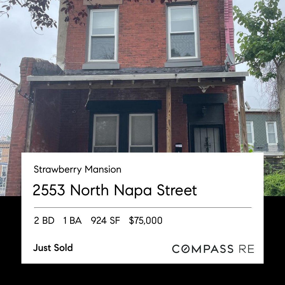 ColinGoodRE's tweet photo. 𝐉𝐮𝐬𝐭 𝐒𝐨𝐥𝐝!

Congrats to my clients for selling their property in Strawberry Mansion 🏠🎉

#sold #compassre #myphillyhouse #strawberrymansion #philly https://t.co/qKJKm7yVIf