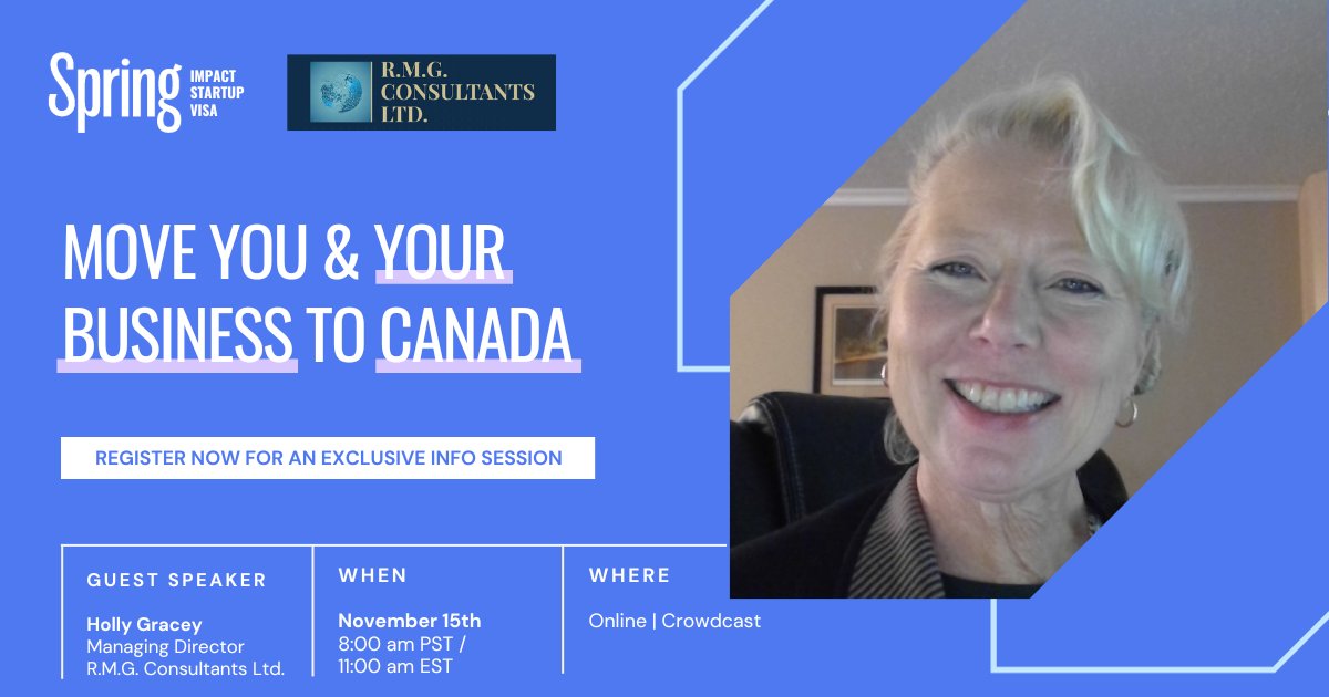 Missed our last info session? Lucky for you - we have another one coming up on Wednesday, November 15th! Featuring Holly Gracey, Managing Director at R.M.G.Consultants Ltd. Join us at 8:00 AM PST / 11:00 AM EST - register here: hubs.ly/Q027NbMF0