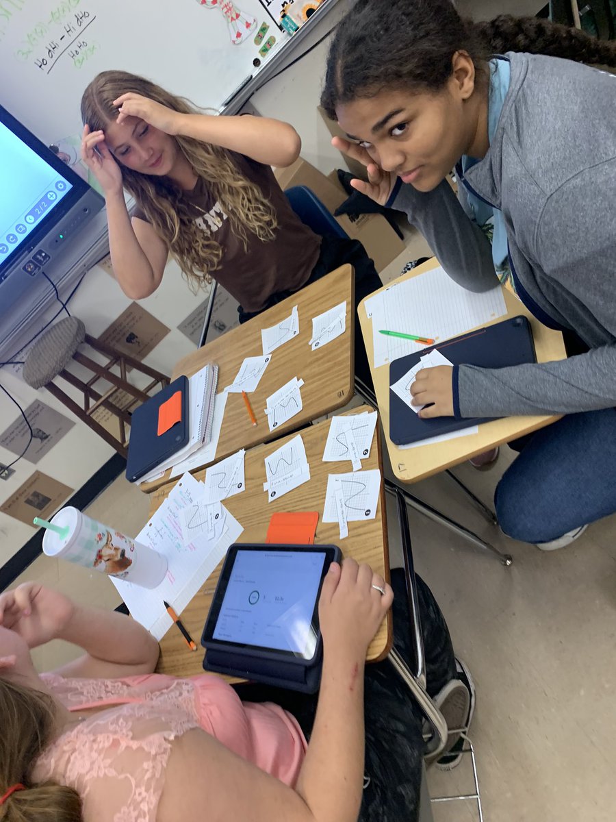 Algebra 2 kids working on identifying key features of polynomial graphs and matching them to their equations 
#OneHurrucane <a href="/CHSCanes/">Citrus High School, Inverness, FL 🌀🌀🌀</a>