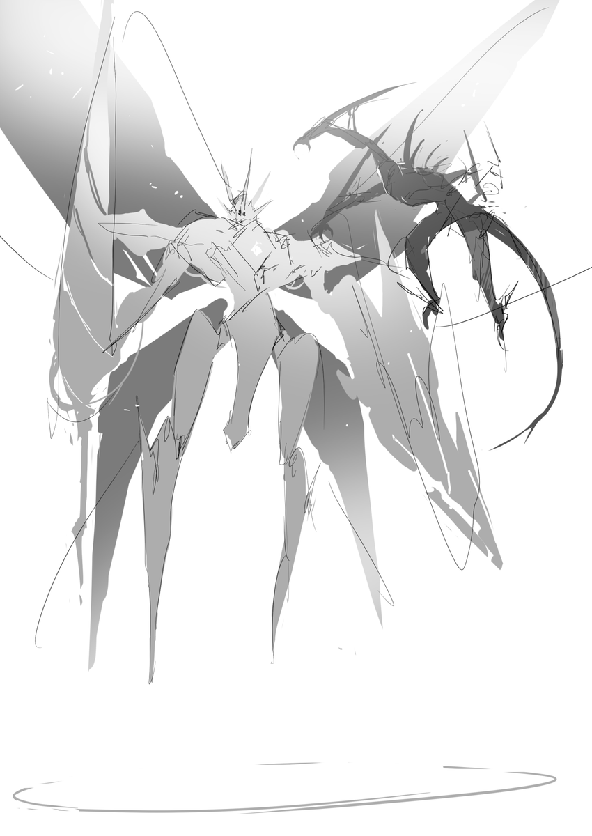 5年くらい前に描いてた漫画のための絵。多分どこにも上げてないので貼る