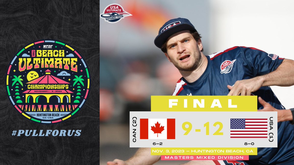 🇺🇸 Team USA in the masters mixed division closes out Day Three with a win from the 2023 <a href="/wfdf_wbuc/">WBUC 2025</a>!

#USAUltimate | #PullForUS