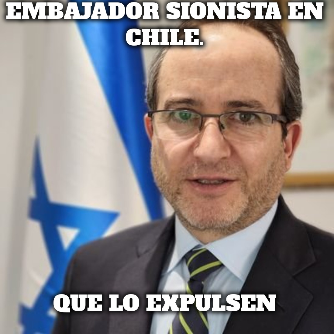 JuliusMarx2021's tweet photo. A este sionista terrorista hay que expulsarlo de inmediato.
#IsraelTerrorista https://t.co/hXpyipZLhQ