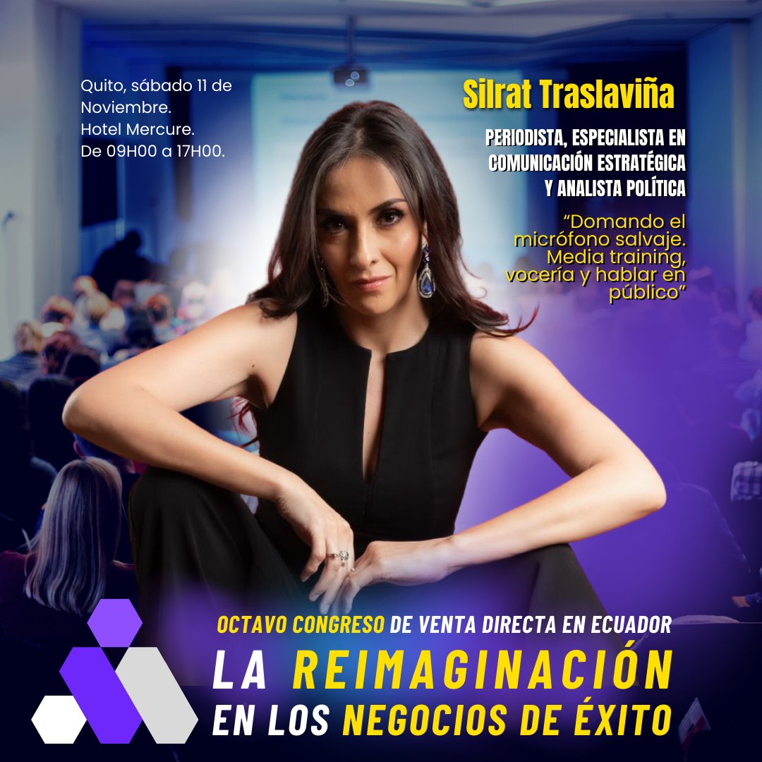 aevdecuador's tweet photo. ¡Aprende a domar el micrófono salvaje con @Silrath Traslaviña en el OCTAVO CONGRESO DE #VentaDirectaEc 2023! 🎤 Vuélvete un maestro de la comunicación. Regístrate aquí: https://t.co/73sR44QV5O
#NegociosDeExito https://t.co/a4lTI5oGGW