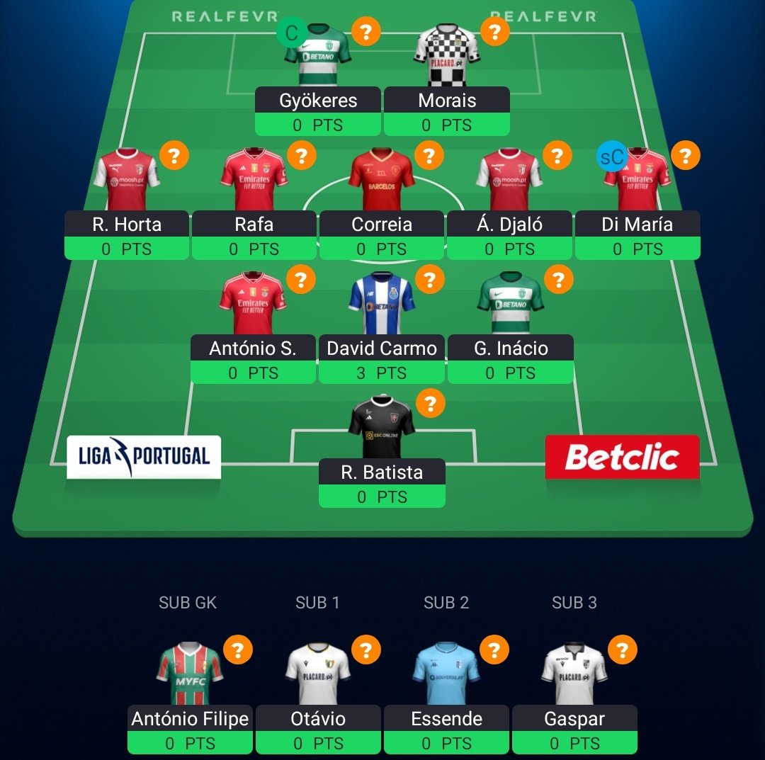 AdultsFpl's tweet photo. 🏆3k
⬆️ Di Maria, António Filipe 
⬇️ Neres, Magrão

Regresso de Di Maria já planeado desde o wildcard, António Filipe titular após lesão de Bruno Brígido só para não desperdiçar a transferência. A equipa parece-me bem. #FantasyLigaPortugalBetclic #RealFevr https://t.co/DUKkccqqXG