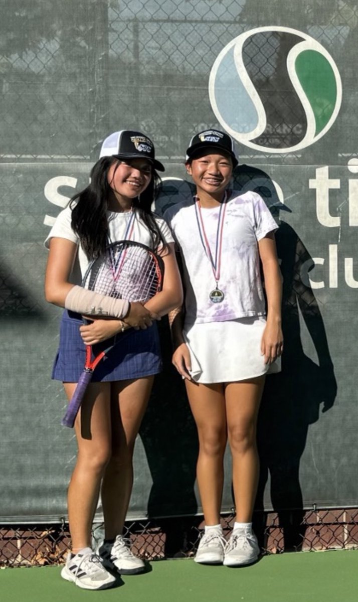 SJS Sections Doubles Champions! Congratulations Ariana Kim and Emily Wong!