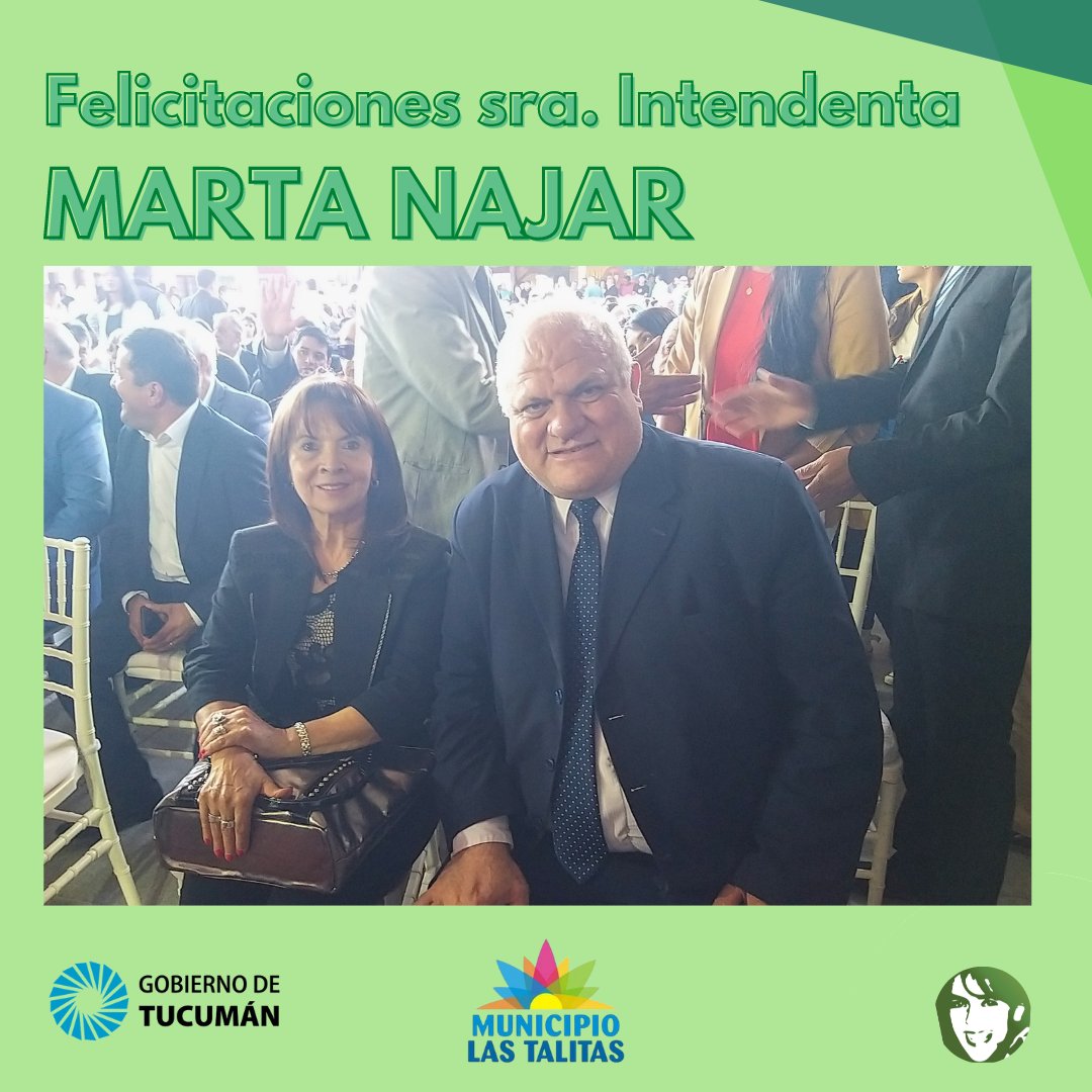 📍 Asunción a la Intendencia de Las Talitas
✅Esta tarde, nuestra presidenta y fundadora, Susana Trimarco presenció el acto oficial de Asunción al cargo de Intendenta de nuestra compañera y colaboradora, la CPN <a href="/MartaNajarOk/">Marta Najar</a>