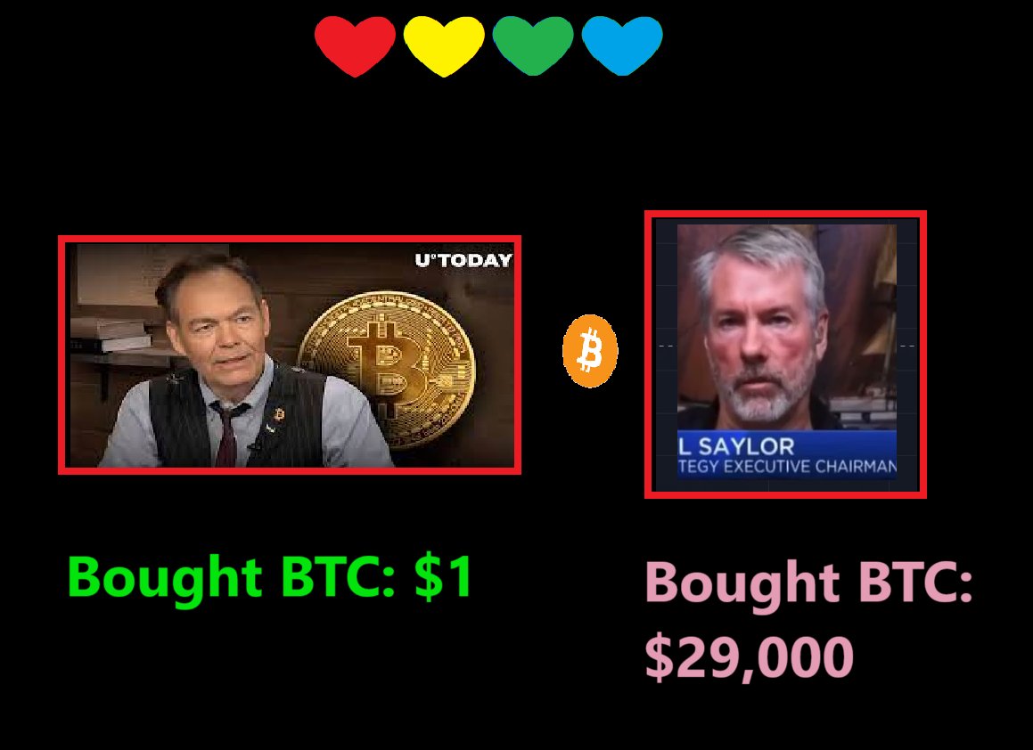 yourfriendSOMMI's tweet photo. ❤💛💚💙

If your Altcoin has a strong community, you will make it.

Max Keiser bought Bitcoin @ $1.

Then Michael Saylor bought Max's bag 29,000x higher.

Yet Saylor has ferocious energy &amp; motivation to shill BTC, saying its cheap.

Imagine PLS, PLSX, HEX and LINK in 7 years. https://t.co/8YECiWsUmw