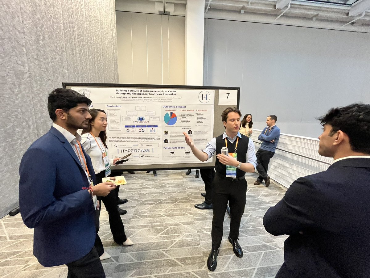 Had a great time sharing the teams hard work on <a href="/HyperCase_CWRU/">HyperCase @ CWRU</a> at the <a href="/AAMCtoday/">AAMC</a> #OSR poster session! Was energizing to hear everyone’s excitement and questions. 

<a href="/CWRUSOM/">CWRU School of Medicine</a> @CaseMedAdmiss