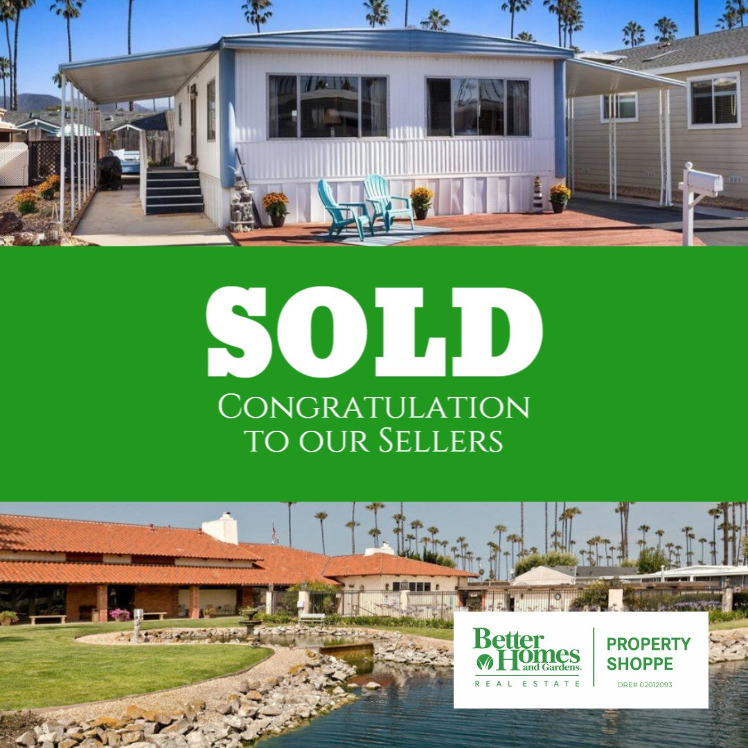 Congratulations to our #HomeSellers for closing this Harbor Mobile Home! 
Let the #AdventureBegin! #SOLD #BHG #CherryWoodTeam #BHGFamily #VenturaHarbor
If you are looking to Buy or Sell Contact #JuneGonzales DRE# 01342512 805.340.6529 Through #TheGreenDoors #BHGREPropertyShoppe