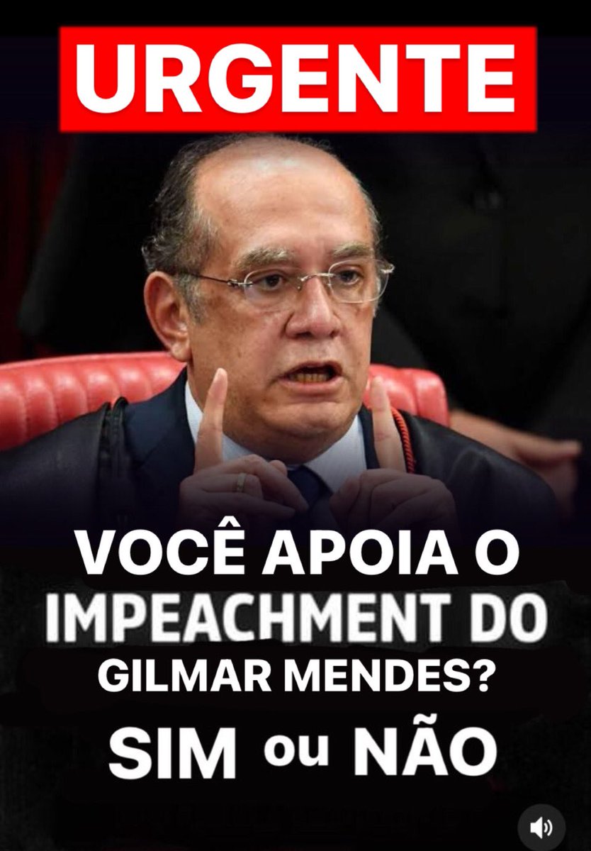 Concorda com o impeachment do Gilmar Mendes URGENTE? Se SIM, siga @ueltoncosta_ para apoiar um jurista 100% Bolsonaro 🇧🇷👍