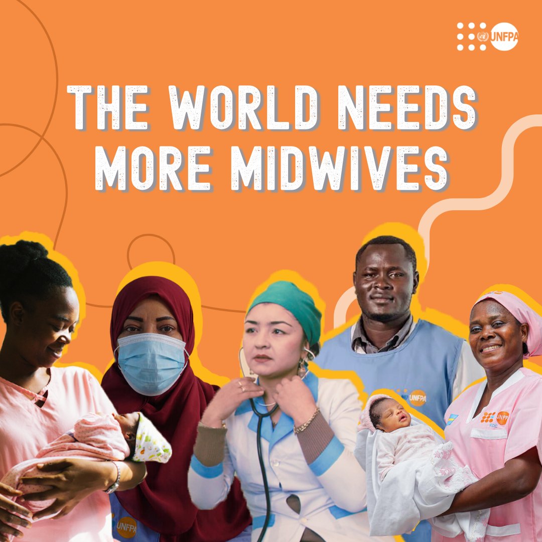 UNFPA's tweet photo. ⚠️ #Midwives are the single most important factor in stopping mothers and babies from dying during childbirth.

See why @UNFPA—the @UN sexual and reproductive health agency—is calling for more support for their life-saving work: https://t.co/MNLFP9nzg1

#GlobalGoals https://t.co/11WvrM9fQM