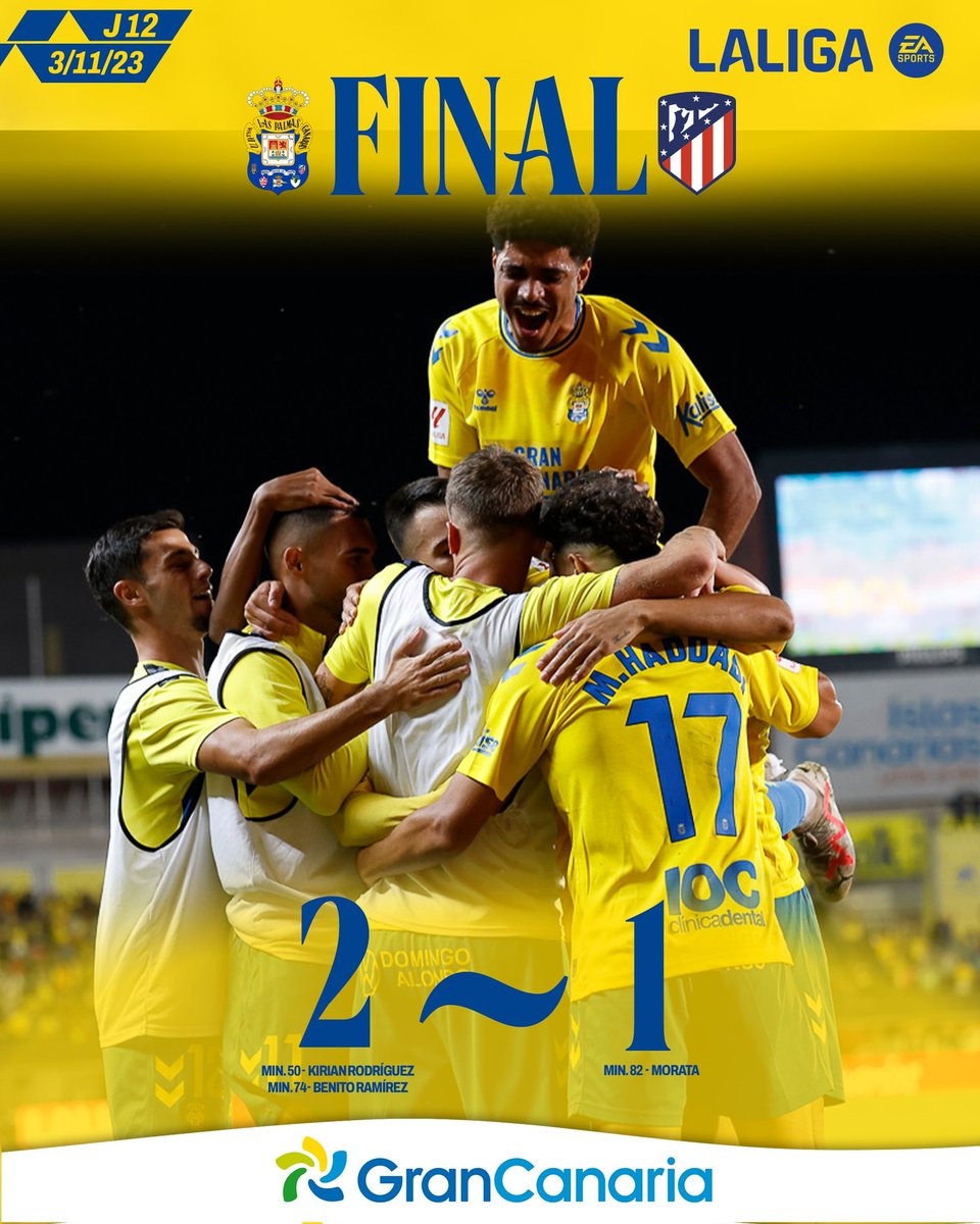 Desde los tiempos del Insular, no recuerdo un partido tan completo de principio a fin. Vamos mi UD.