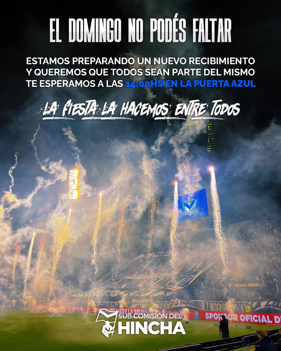 VelezSCH's tweet photo. 🫂 A pesar de todo lo que está pasando, a #Vélez lo sacamos adelante sus hinchas.
🙌 El domingo nos jugamos todo, te esperamos para colaborar!
📌 14:00Hs en la puerta azul https://t.co/wMerj8dkAk