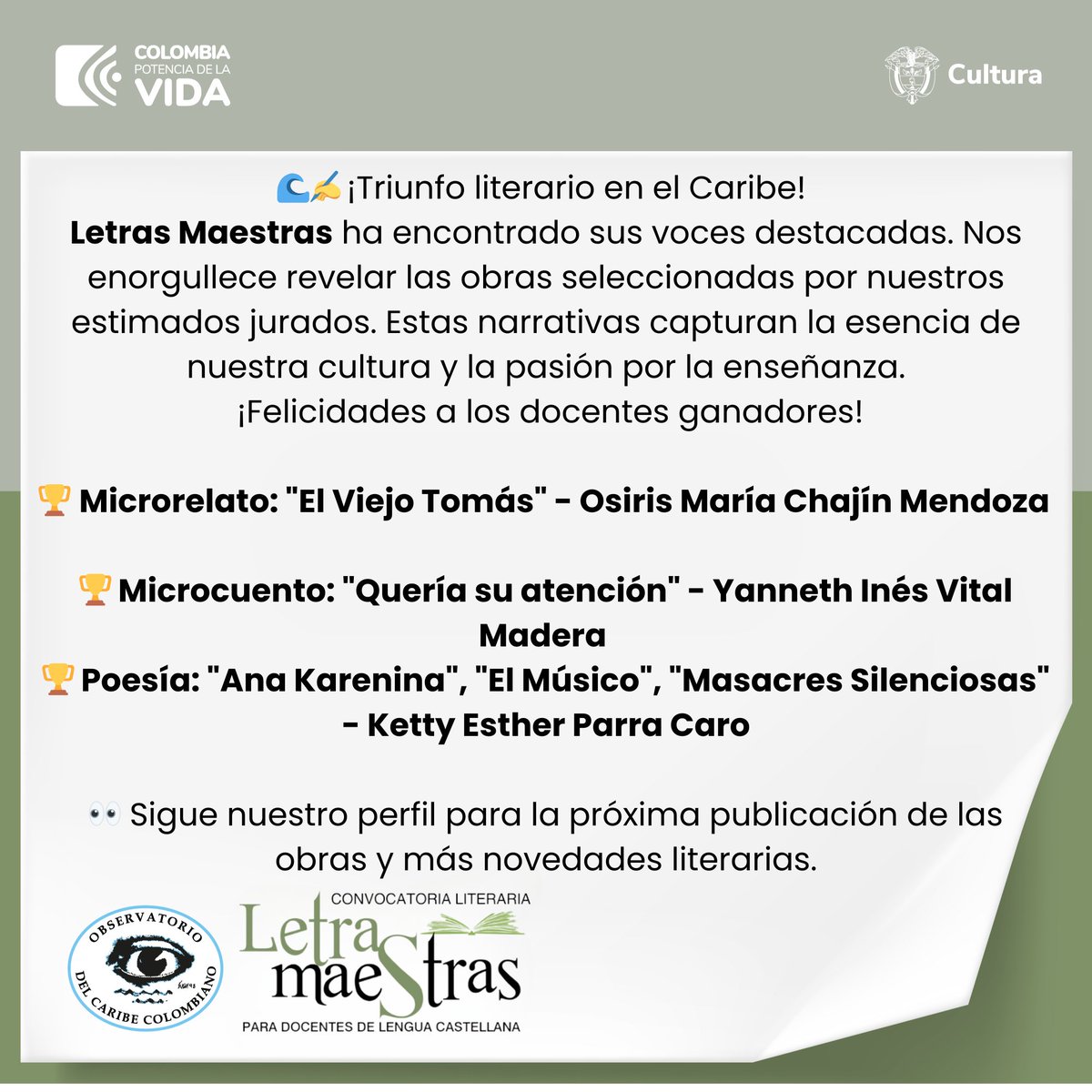 Observatorio del Caribe Colombiano tweet media