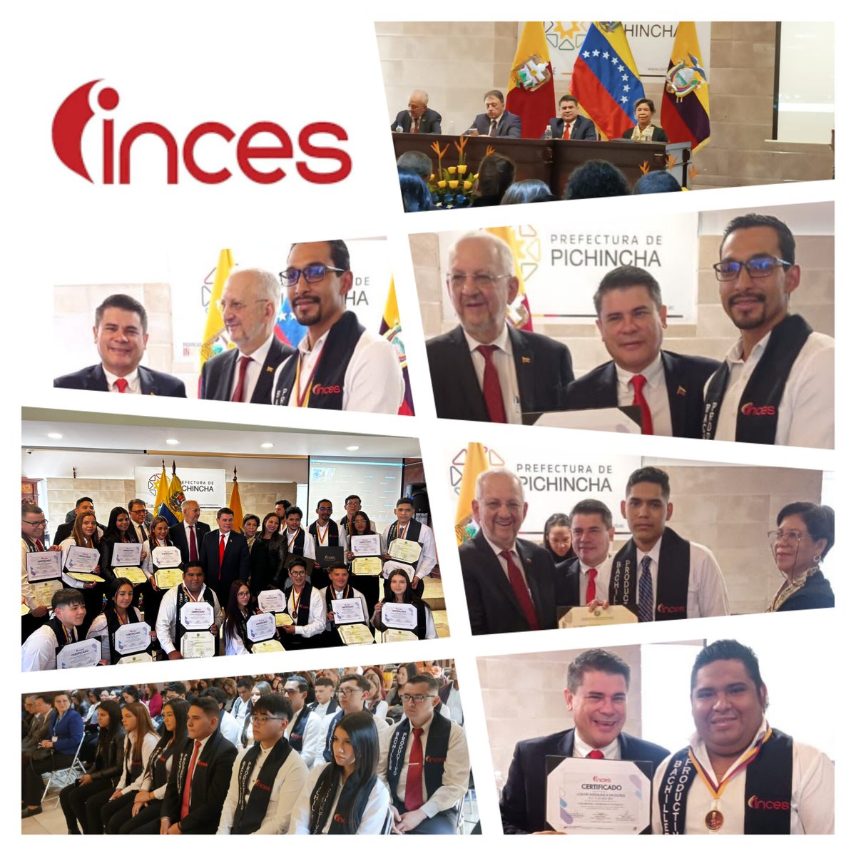 inces_regional's tweet photo. #03NOV23  El INCES fortalece su carácter internacionalista al entregar títulos a bachilleres en Ecuador; con esta acción se demuestra la capacidad del instituto para atender a los  compatriotas en el extranjero. @NicolasMaduro @_LaAvanzadora @WuikelmanAngelP #VenezuelaÍntegra RT https://t.co/GYAl7yVcvF