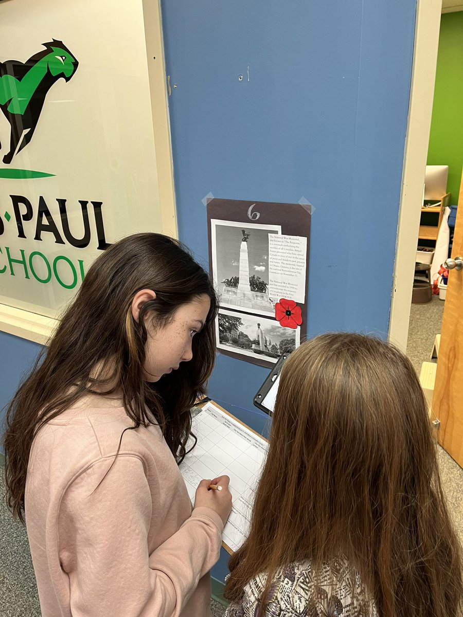 HSPaul_LLC's tweet photo. In HSPLLC Ss use https://t.co/CsuOaVV0fS to scan poppies and learn the stories of real Canadian veterans. Gr 5/6 Student quote: “This activity is so cool. It’s important to learn about different people &amp; history”. https://t.co/Ldmh9Bw8FN