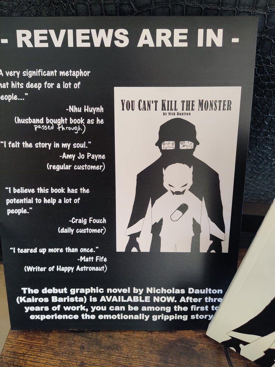 Nick_Daulton's tweet photo. 'You Can't Kill the Monster' is now available online for the first time! Use the link below to get your very own copy of my debut graphic novel shipped directly to you! 

https://t.co/oDp70ulaJU https://t.co/oY0imONfCj