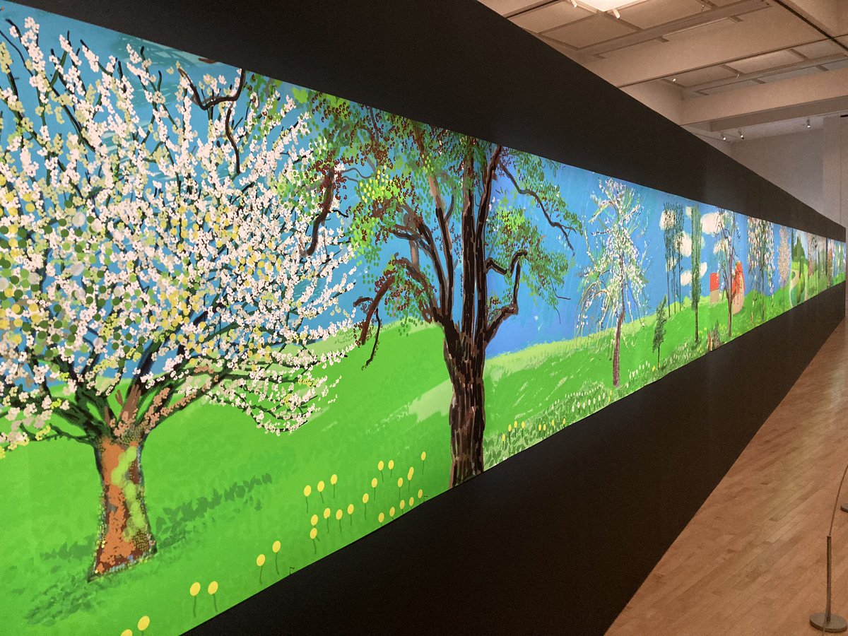 rhinoduck's tweet photo. 東京都現代美術館のデイヴィッド・ホックニー展に行ってきました。
デジタルで描かれた作品も美しかったです。 https://t.co/fndSiUYvJz