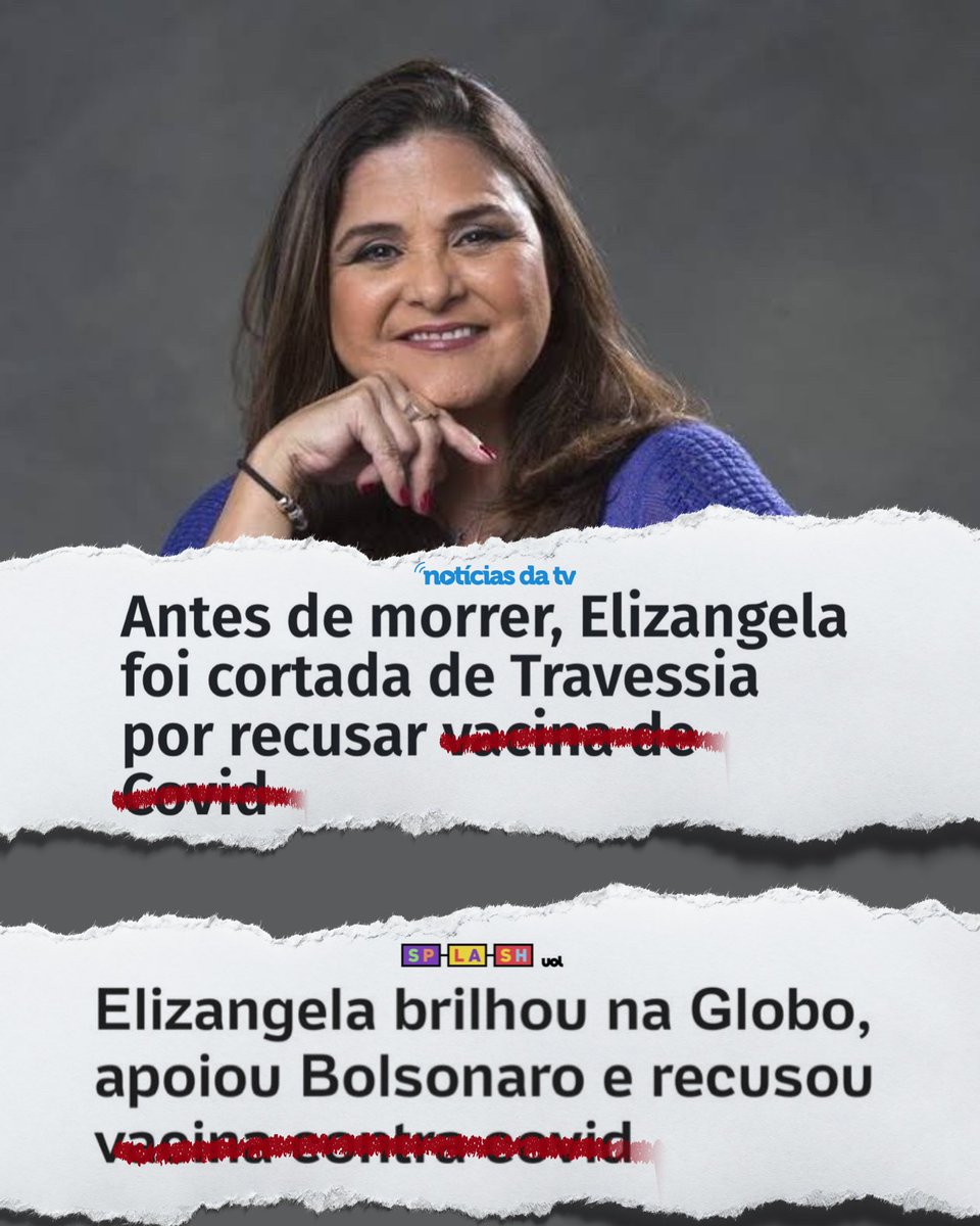 mfriasoficial's tweet photo. Quanta crueldade! O que o jornalismo se tornou! É triste! É muito triste o que vocês fazem! Vocês são cruéis! Não respeitam nada e ninguém!

Nossa querida amiga Elizangela foi difamada por se opor à v@cin@. Uma atriz consagrada, talentosa, com uma carreira linda e uma história brilhante, foi prejudicada por vocês.

Como vocês dormem? Como conseguem deitar a cabeça no travesseiro? Que maldade! Vocês responderão por absolutamente tudo o que fazem!