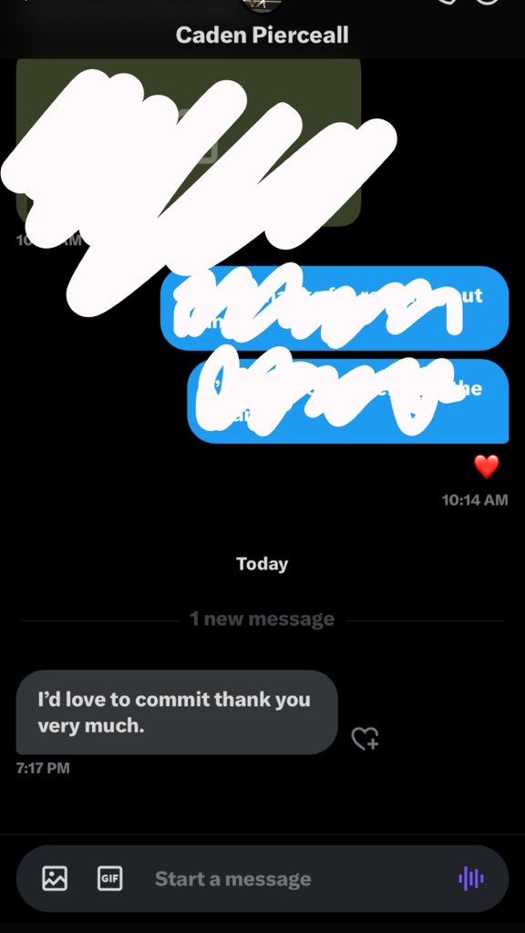 CoachStinn's tweet photo. These are the texts we love to see here at SCC. Welcome to the program @CadenPierceall 
Huge commitment @BJscc69 @CoachRobTurner 
#Commit #We https://t.co/GUrYWXxMFs
