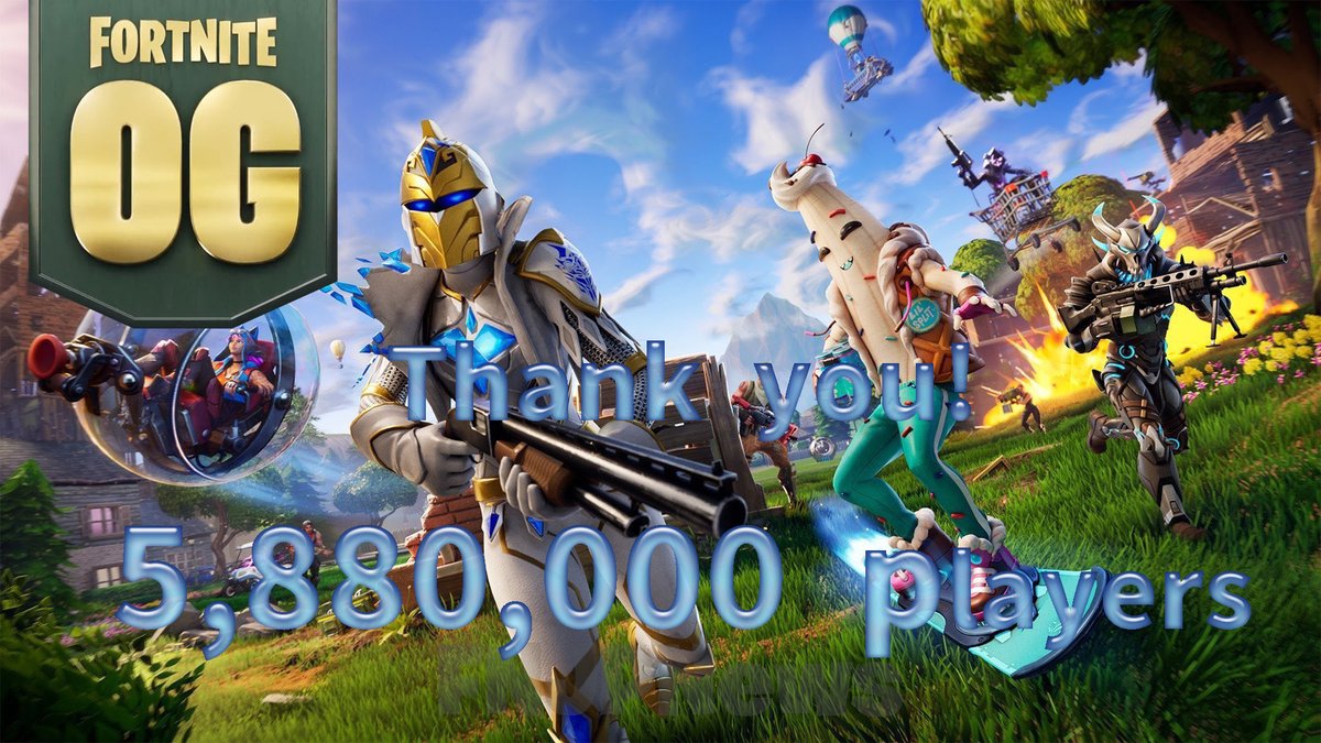 FortniteJPNews's tweet photo. 4日午前5時から6時の1時間でプレイヤー人数が588万人を記録。
#FortniteOG https://t.co/TJsweprxUH