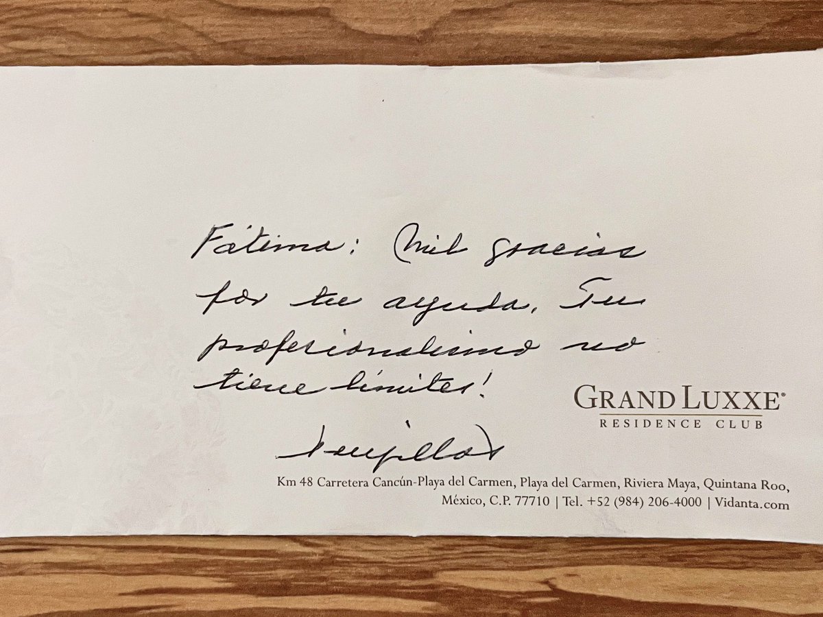 fatimamolyna's tweet photo. “Fátima: Mil gracias por tu ayuda. Tu profesionalismo no tiene límites. Trujillo.” 🥺 https://t.co/OjJeX2eK5G