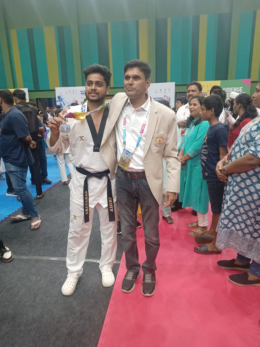 NavinRaikar's tweet photo. Anand and Rodali strike Gold, while Saravana secures Silver from Goa in the #Taekwondo Championship at the 37th @Nat_Games_Goa. Wishing them all the best.

#NationalGames #TeamGoa https://t.co/UHit0mZzYX