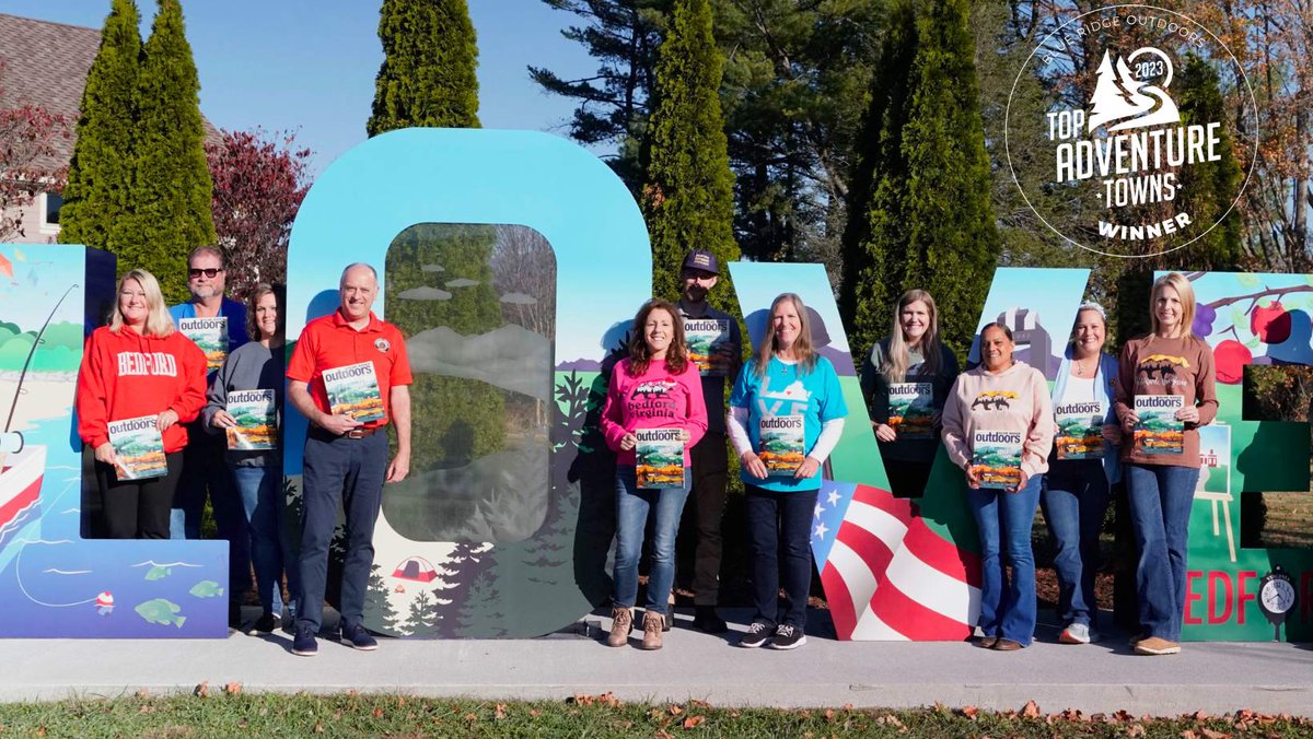 Thank you for voting Bedford, VA as the 2023 Blue Ridge Outdoors Top Small Adventure Town!  #DestinationBedfordVA #VAisforMountainLovers #LOVEVA <a href="/GoOutAndPlay/">Blue Ridge Outdoors</a> <a href="/VisitVirginia/">visitvirginia</a>
