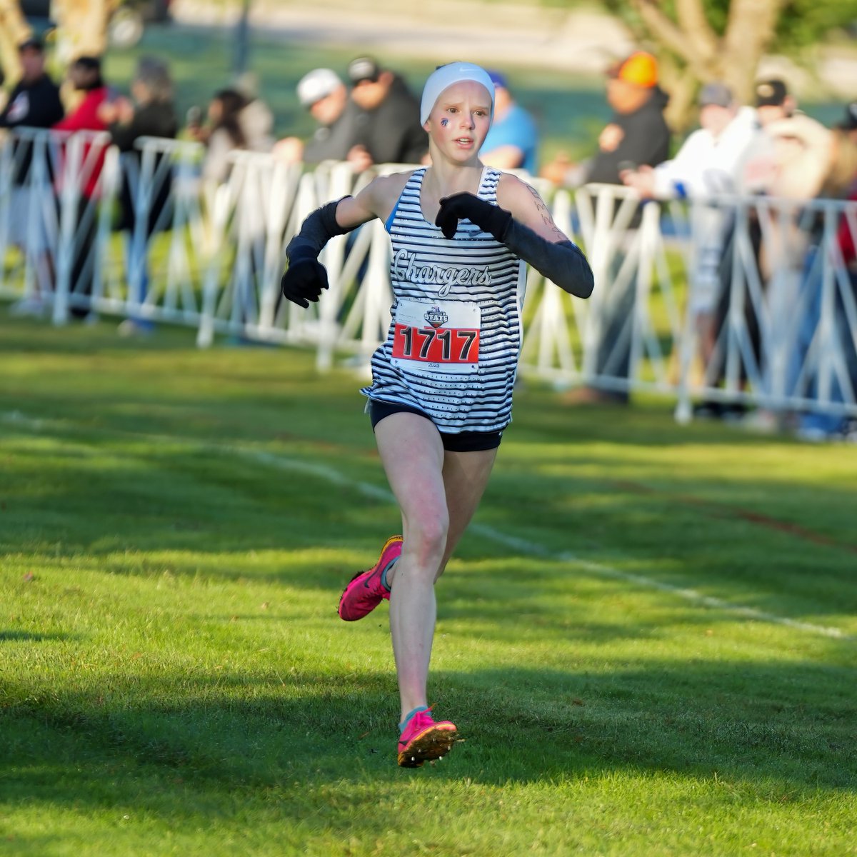 🚨NEW CROSS COUNTRY COURSE RECORD! 🚨Sophomore Elizabeth Leachman (<a href="/SamChampionHS/">Samuel V. Champion High School</a>) ran the fastest time in Girls #UILState Cross Country history with her time of 16:25.5. The previous course record of 16.25.89 was set by Brynn Brown in 2020