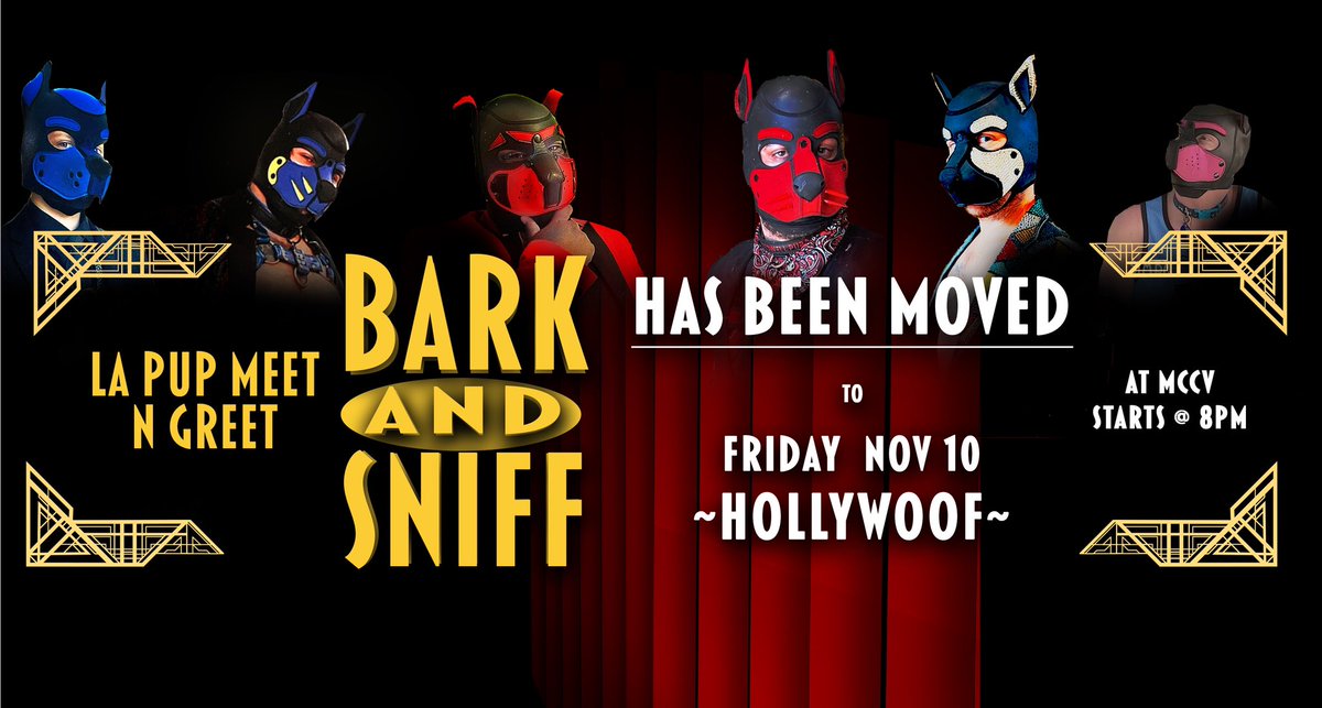 LAPupPride's tweet image. Update: Thursday night has been cancelled due to new members only structure at the Threshold. We have combined Thurs and Fri into one large 18+ party at MCC on Fri at 8pm.$7 refunds available at Fridays event w/ proof of purchase and ID.